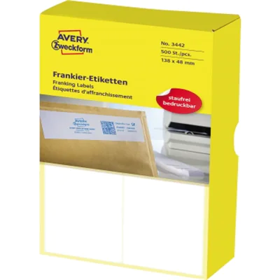 ZWF Frankieretiketten 03442 500St 138x48 (doppel) ZWF Frankieretiketten 03442 500St 138x48 (doppel)