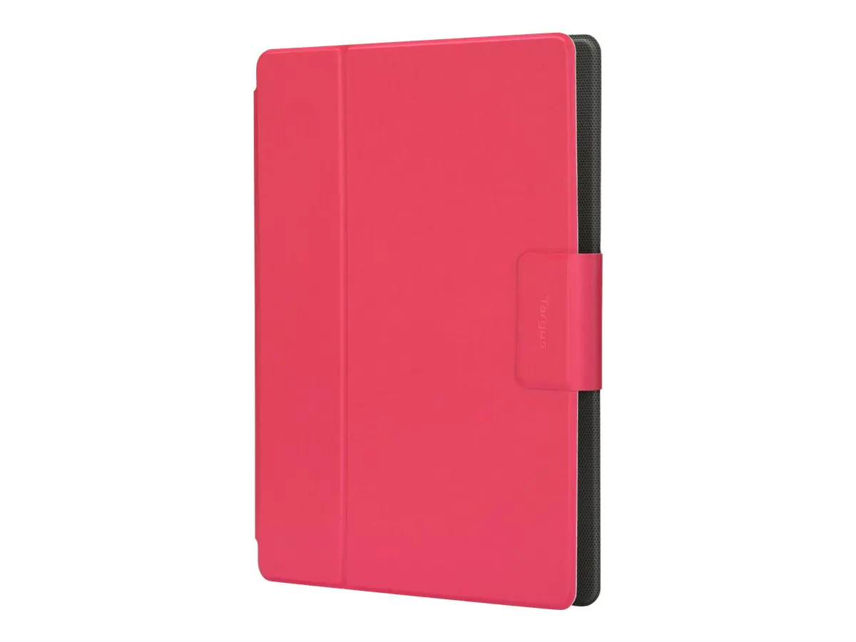 Targus Safe Fit Universal 360° Rotating - Flip-Hülle für Tablet - Polyurethan - pink - 22.9 cm - 26.7 cm (9" - 10.5")