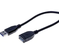 exertis Connect - USB-Verlängerungskabel - USB Typ A (M) zu USB Typ A (W) - USB 3.0 - 2 m - Schwarz exertis Connect - USB-Verlängerungskabel - USB Typ A (M) zu USB Typ A (W) - USB 3.0 - 2 m - Schwarz