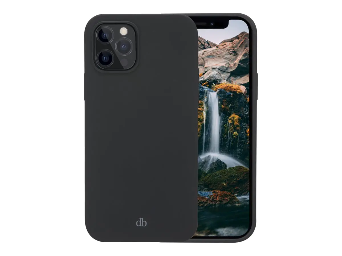 dbramante1928 Monaco - Hintere Abdeckung für Mobiltelefon - kompatibel mit MagSafe - 100 % recycelter Kunststoff - Night Black - für Apple iPhone 13 Pro Max