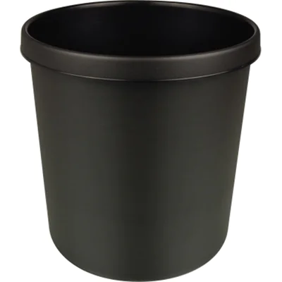 helit Papierkorb H6106395 26x27cm 12l rund Kunststoff schwarz helit Papierkorb H6106395 26x27cm 12l rund Kunststoff schwarz