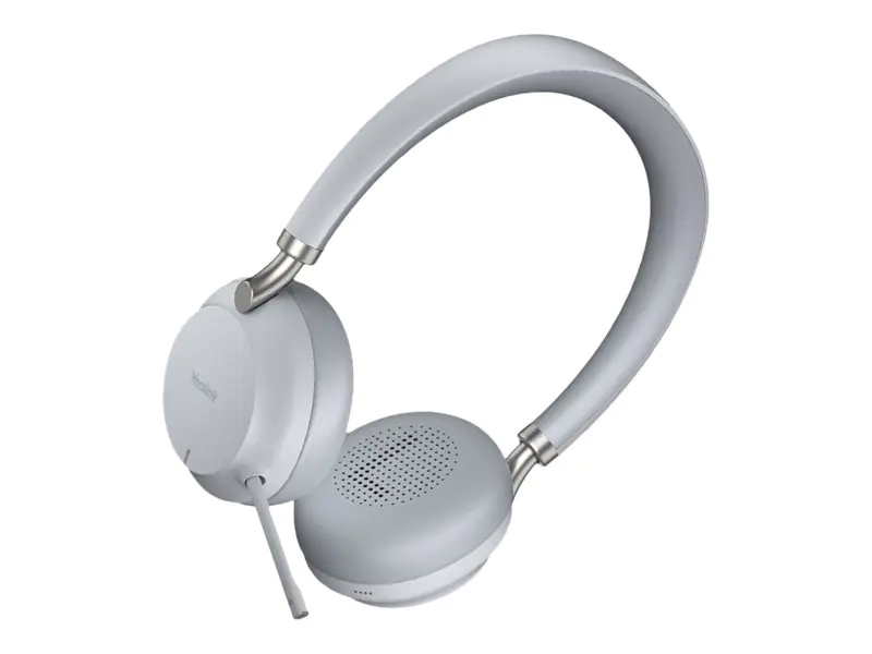 Yealink BH72 Lite - Headset - On-Ear - Bluetooth - kabellos - Adapter USB-A via Bluetooth - Geräuschisolierung - Hellgrau - optimiert für UC