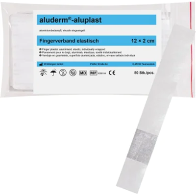 aluderm Fingerverband 1009164 12x2cm 50 St./Pack. aluderm Fingerverband 1009164 12x2cm 50 St./Pack.