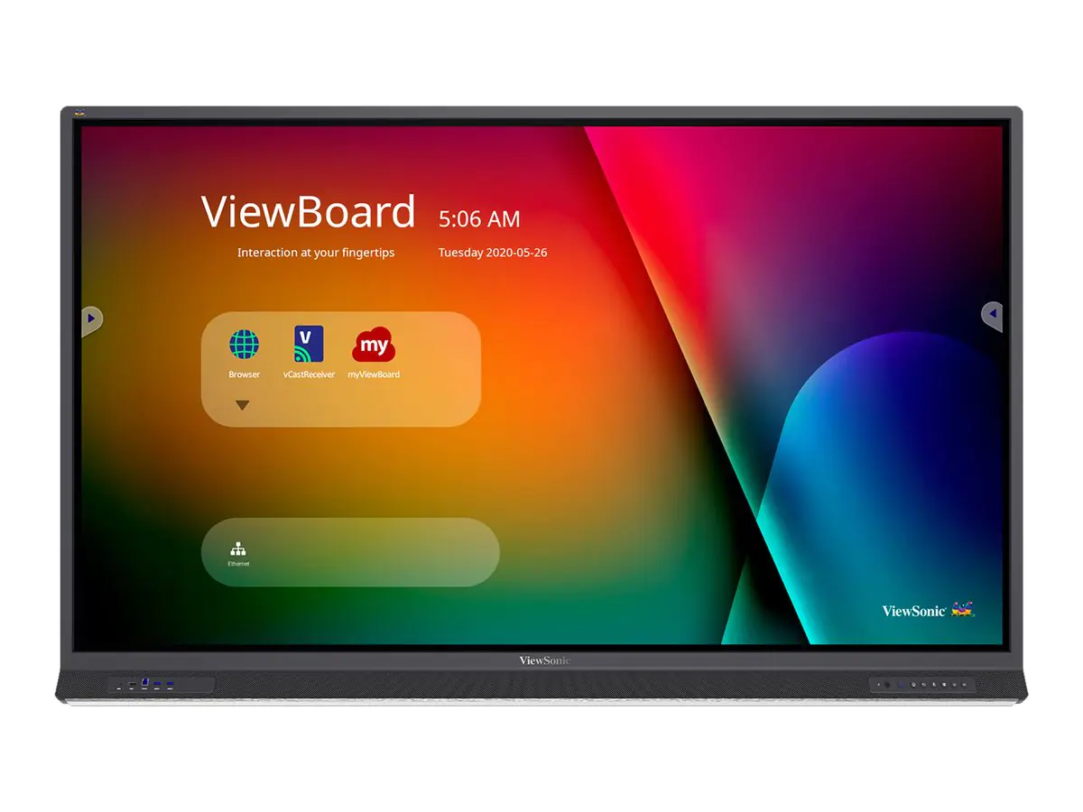 ViewSonic ViewBoard IFP8652-1B - 218 cm (86") Diagonalklasse IFP52 Series LCD-Display mit LED-Hintergrundbeleuchtung - interaktiv - 4K UHD (2160p) 3840 x 2160 - Direct LED
