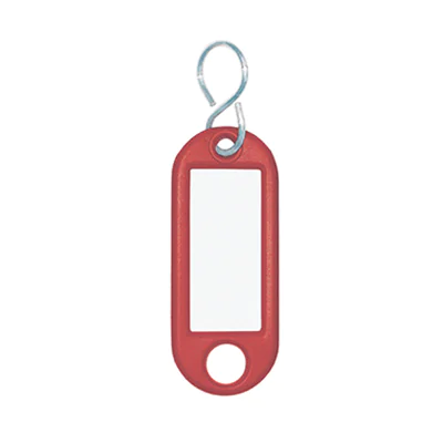 WEDO® Schlüsselanhänger 52 x 21 x 3 mm (B x H x T) S-Haken Kunststoff rot 100 St./Pack. WEDO® Schlüsselanhänger 52 x 21 x 3 mm (B x H x T) S-Haken Kunststoff rot 100 St./Pack.