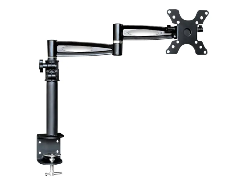 Techly Befestigungskit (Gelenkarm, Spannbefestigung für Tisch, Halterung für Display) - für LCD-Display - Schwarz - Bildschirmgröße: 33-48.3 cm (13"-19") ICA-LCD-502BK