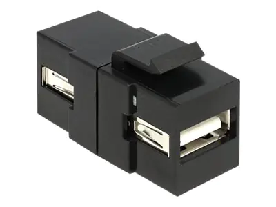 Delock Keystone module - Keystone Jack - USB Type A - Schwarz