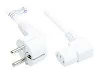 Good Connections P0131-W030 - 3 m - Netzstecker Typ E+F - C13-Koppler - H05VV-F - 250 V - Weiß
