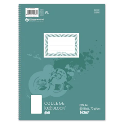 Format-X® Collegeblock Style DIN A4 blanko 70g/m² 80 Bl. Format-X® Collegeblock Style DIN A4 blanko 70g/m² 80 Bl.
