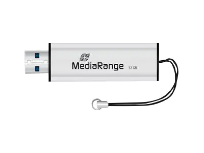 MediaRange SuperSpeed - USB-Flash-Laufwerk - 32 GB - USB 3.0 - Schwarz/Silber