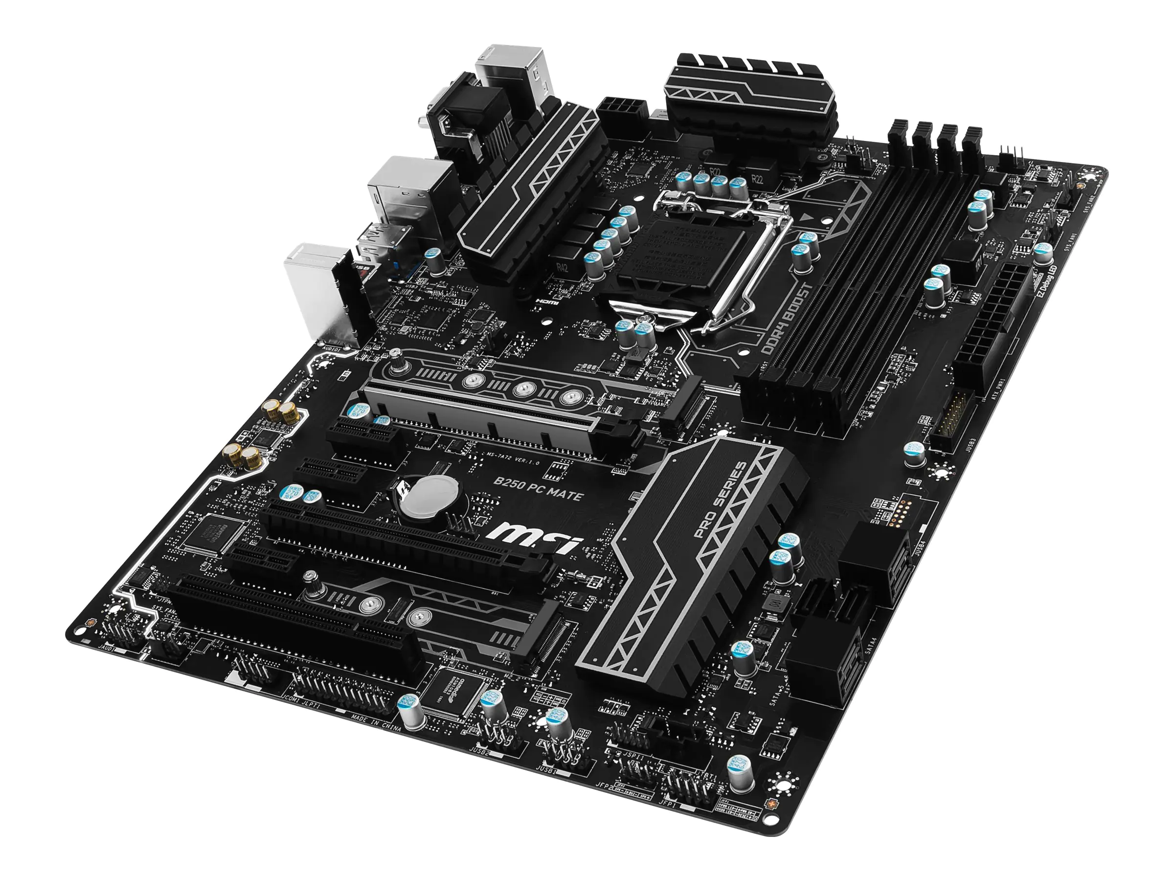 MSI B250 PC MATE - Motherboard - ATX - LGA1151 Socket - B250 Chipsatz - USB 3.1 Gen 1, USB-C