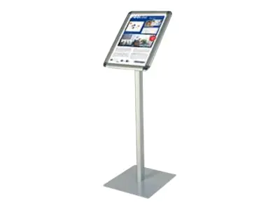 Franken Infodisplay BS0901 DIN A4 80cm Standfuß transparent/silber