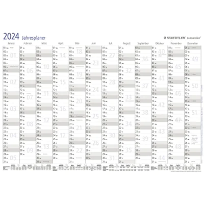 STAEDTLER Jahresplaner Lumocolor 641 YPA3DE22 DIN A3 42x29,7cm STAEDTLER Jahresplaner Lumocolor 641 YPA3DE22 DIN A3 42x29,7cm