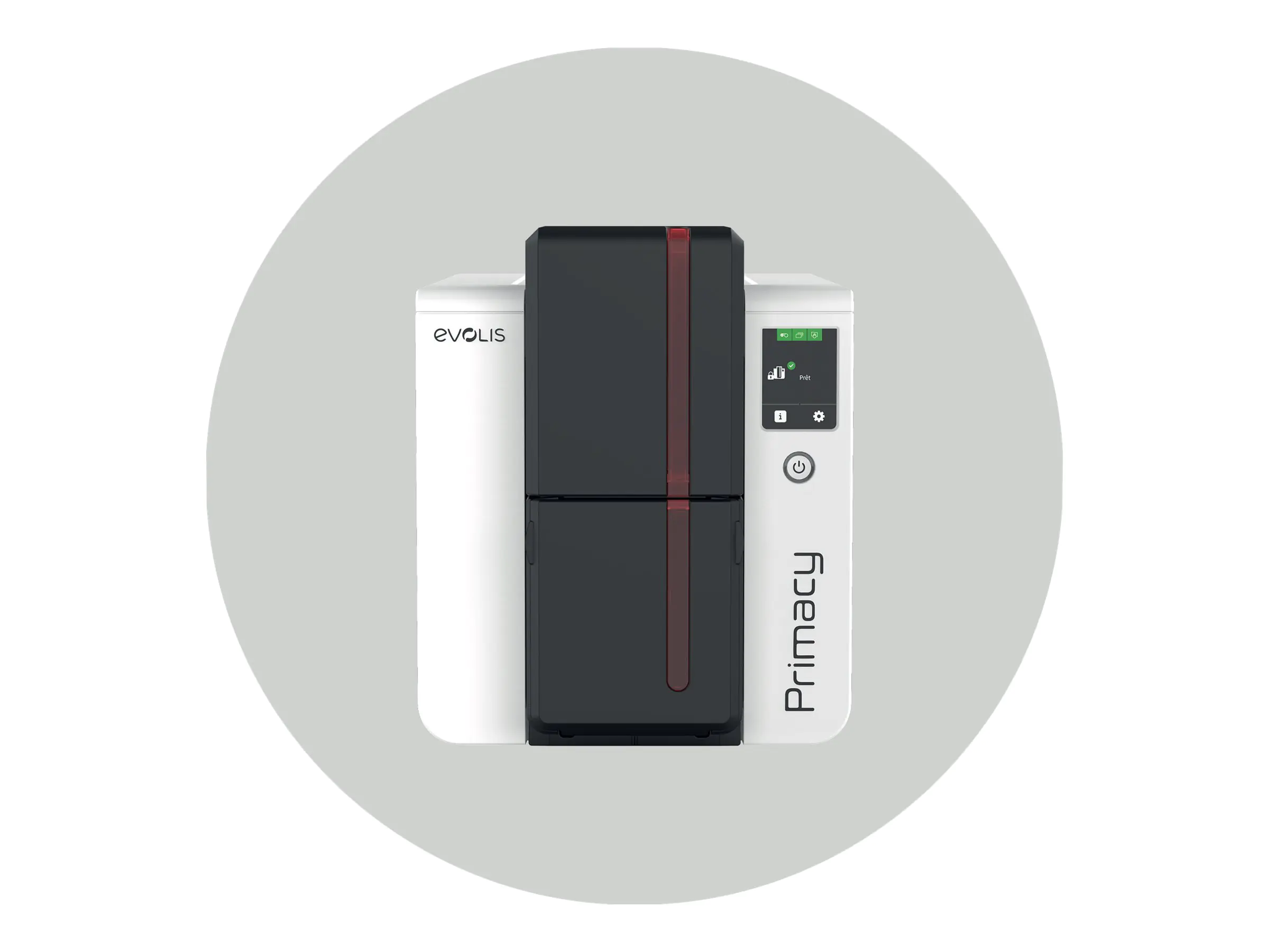 Evolis Primacy 2 Duplex Expert - Plastikkartendrucker - Farbe - Duplex - Farbsublimation/Thermoharz wiederbeschreibbar - CR-80 Card (85.6 x 54 mm) - 300 x 1200 dpi bis zu 170 Karten/Stunde (Farbe) - Kapazität: 100 Karten - USB, LAN