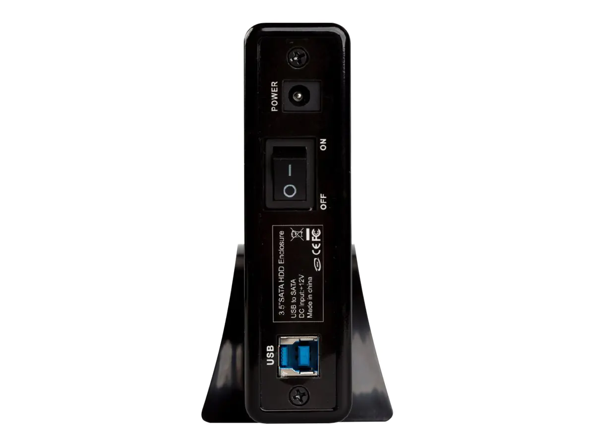 i-Tec MySafe Advance - Speichergehäuse mit Netzanzeige, Ein/Aus-Schalter - 3.5" (8.9 cm) - SATA 6Gb/s - USB 3.0 - Schwarz