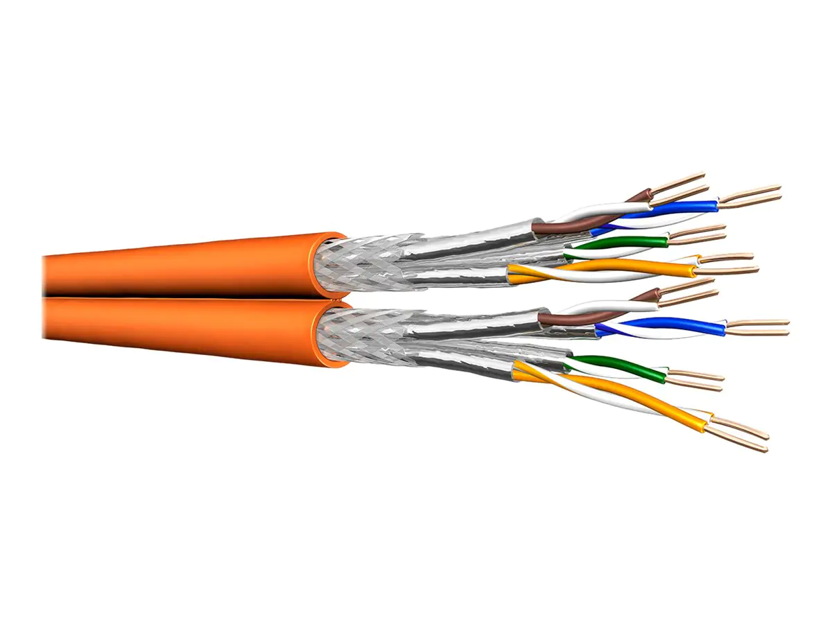 Draka Duplex-Verlegekabel UC900 SS23 B2ca + Cca, Cat.7, S/FTP, PiMF, orange, 100 m Einwegtrommel Draka Duplex-Verlegekabel UC900 SS23 B2ca + Cca, Cat.7, S/FTP, PiMF, orange, 100 m Einwegtrommel
