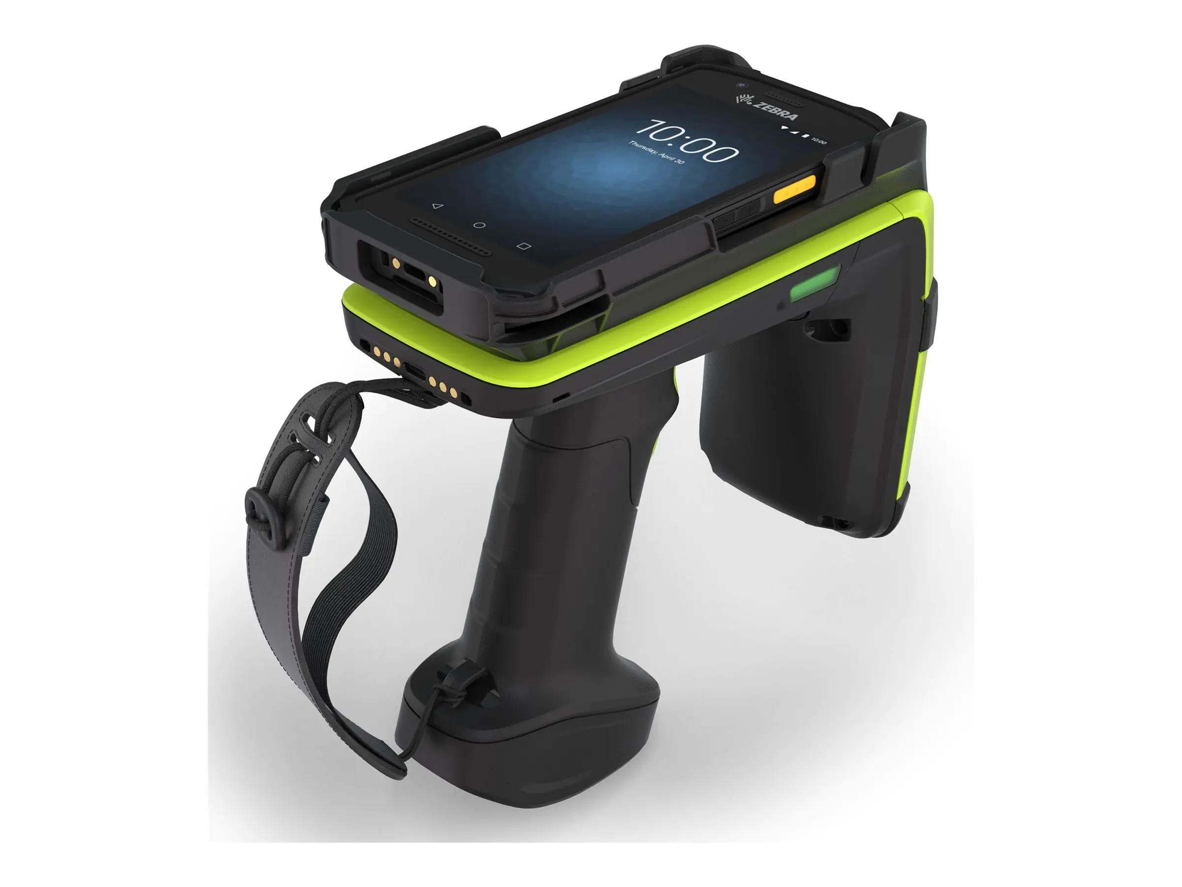 Zebra RFD9030 Premium Plus - Barcode- / RFID-Leser - eConnex, Bluetooth 5.3, 802.11a/b/g/n/ac/ax - 900 MHz - schwarz, industriell grün - für Zebra RFD90
