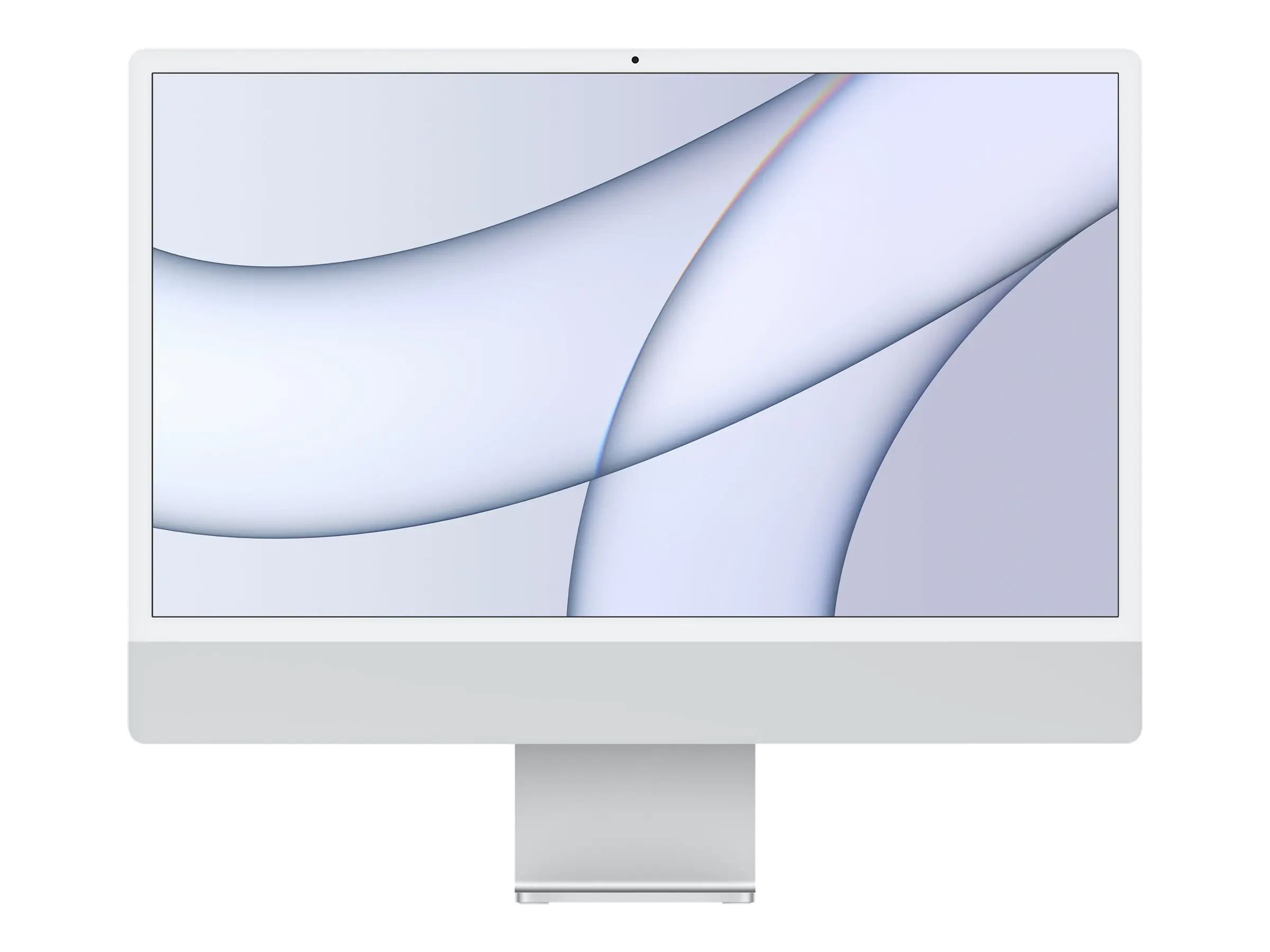 Apple iMac with 4.5K Retina display - All-in-One (Komplettlösung) - M1 - RAM 8 GB - SSD 256 GB - M1 7-core GPU - WLAN: Bluetooth 5.0, 802.11a/b/g/n/ac/ax - macOS Monterey 12.0 - Monitor: LED 61 cm (24") 4480 x 2520 (4.5K) - Tastatur: Deutsch - Silber