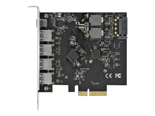 Delock - USB-Adapter - PCIe 3.0 x4 - USB-C 3.2 Gen 2 x 1 + USB 3.2 Gen 2 x 4