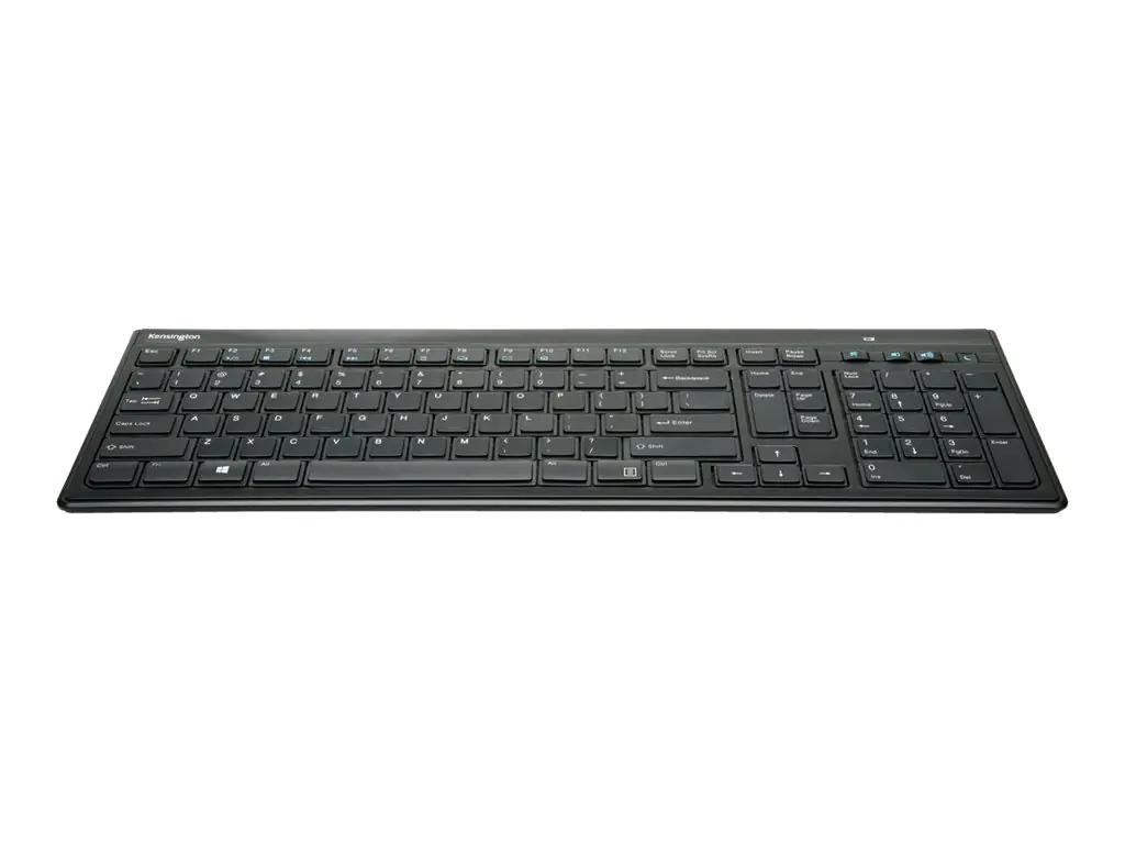 Kensington Advance Fit Slim - Tastatur - kabellos - 2.4 GHz - GB - Schwarz