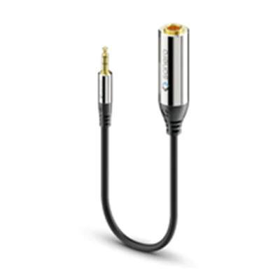 PureLink sonero S-ACA005 - 3.5mm - Männlich - 6.35mm - Männlich - 0,25 m - Schwarz