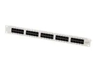 Helos ISDN Patchpanel - Patch Panel - CAT 3 - UTP - RJ-45 (4-polig) X 50 - RAL 7035 - 1U