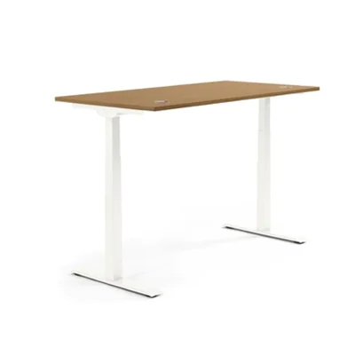 Schreibtisch FLEX MODUL Maße: 1.200 x 605-1.255 x 800 mm (B x H x T) Spanplatte, melaminharzbeschichtet nuss