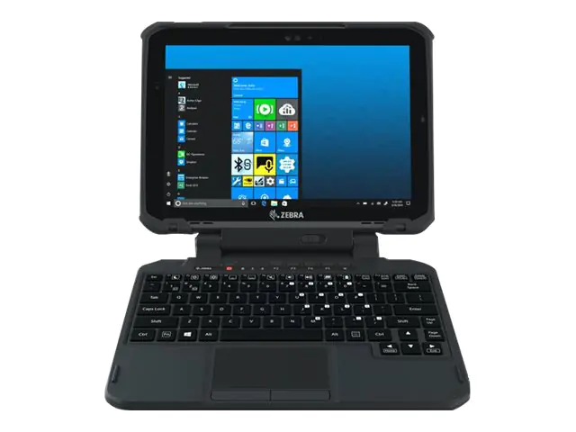 Zebra 2-in-1 - Tastatur - mit Touchpad, ausziehbarer integrierter Griff - Robust - hintergrundbeleuchtet - Dock - QWERTY - USA - für Zebra ET80, ET85