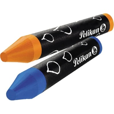 Pelikan Wachsmalstifte im Etui blau 8farbig mit runder Spitze+Schaber Pelikan Wachsmalstifte im Etui blau 8farbig mit runder Spitze+Schaber