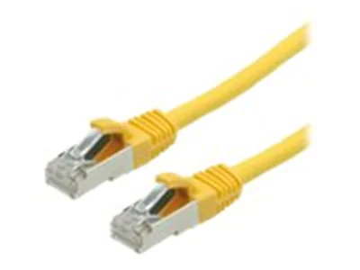 VALUE - Patch-Kabel - RJ-45 (M) zu RJ-45 (M) - 50 cm - SFTP, PiMF - CAT 6 - halogenfrei, geformt, ohne Haken, verseilt - Gelb