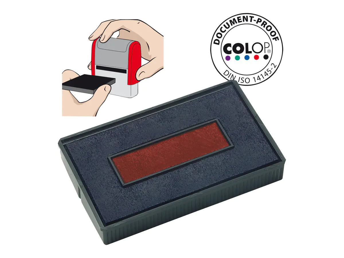 COLOP Ersatzkissen E/200/2 107113 blau/rot 2 St./Pack.