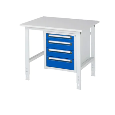 RAU Arbeitstisch Tom 1.000 x 760-1.080 x 800 mm (B x H x T)