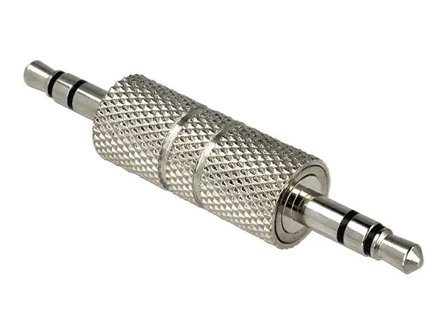 DeLOCK - Audiokoppler - Stereo Mini-Klinkenstecker (M) bis Stereo Mini-Klinkenstecker (M) - Silber