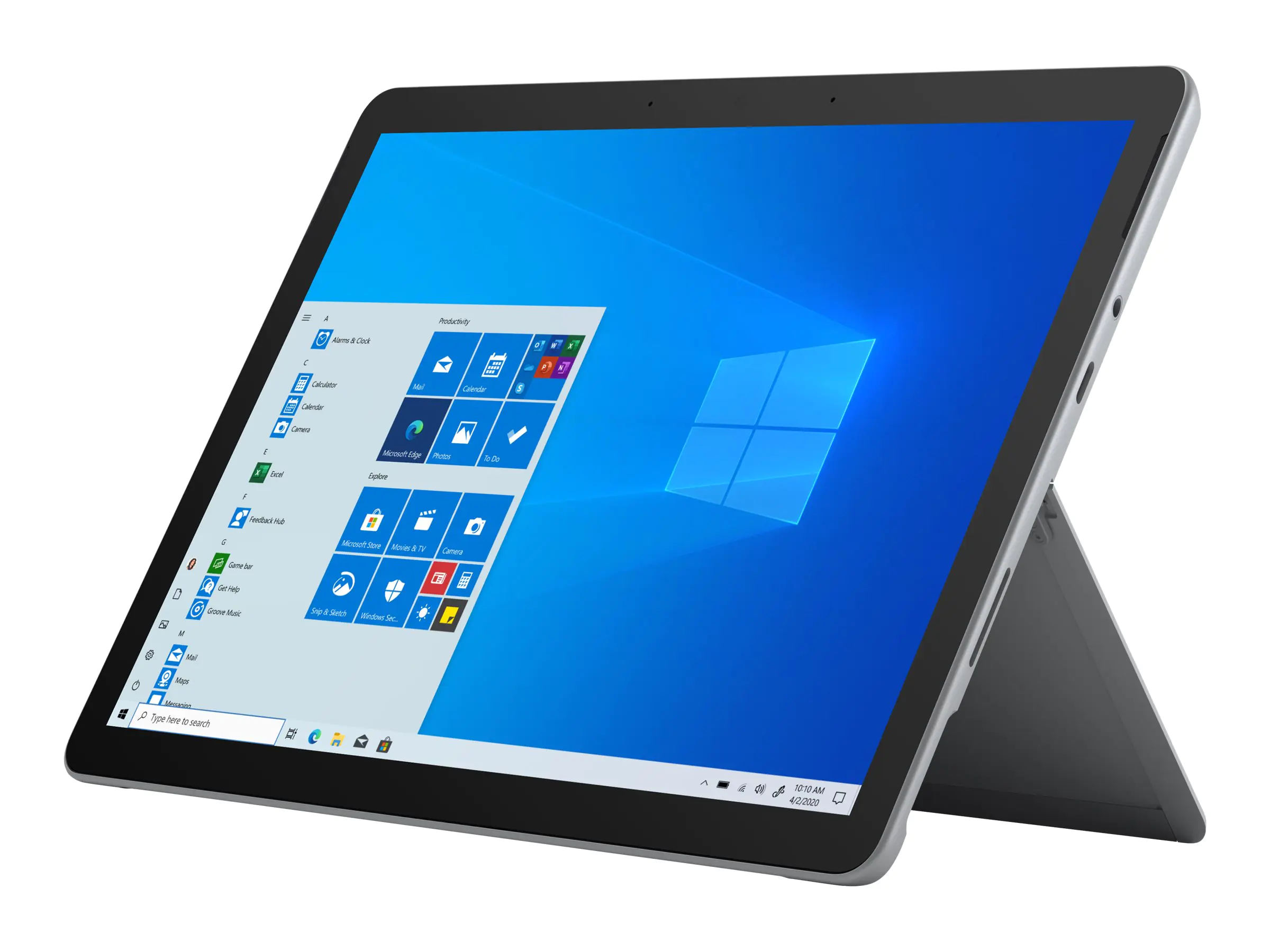 Microsoft Surface Go 3 - Tablet - Intel Core i3 10100Y / 1.3 GHz - Win 10 Pro - UHD Graphics 615 - 4 GB RAM - 64 GB eMMC - 26.7 cm (10.5") Touchscreen 1920 x 1280 - NFC, Wi-Fi 6 - Platin - kommerziell