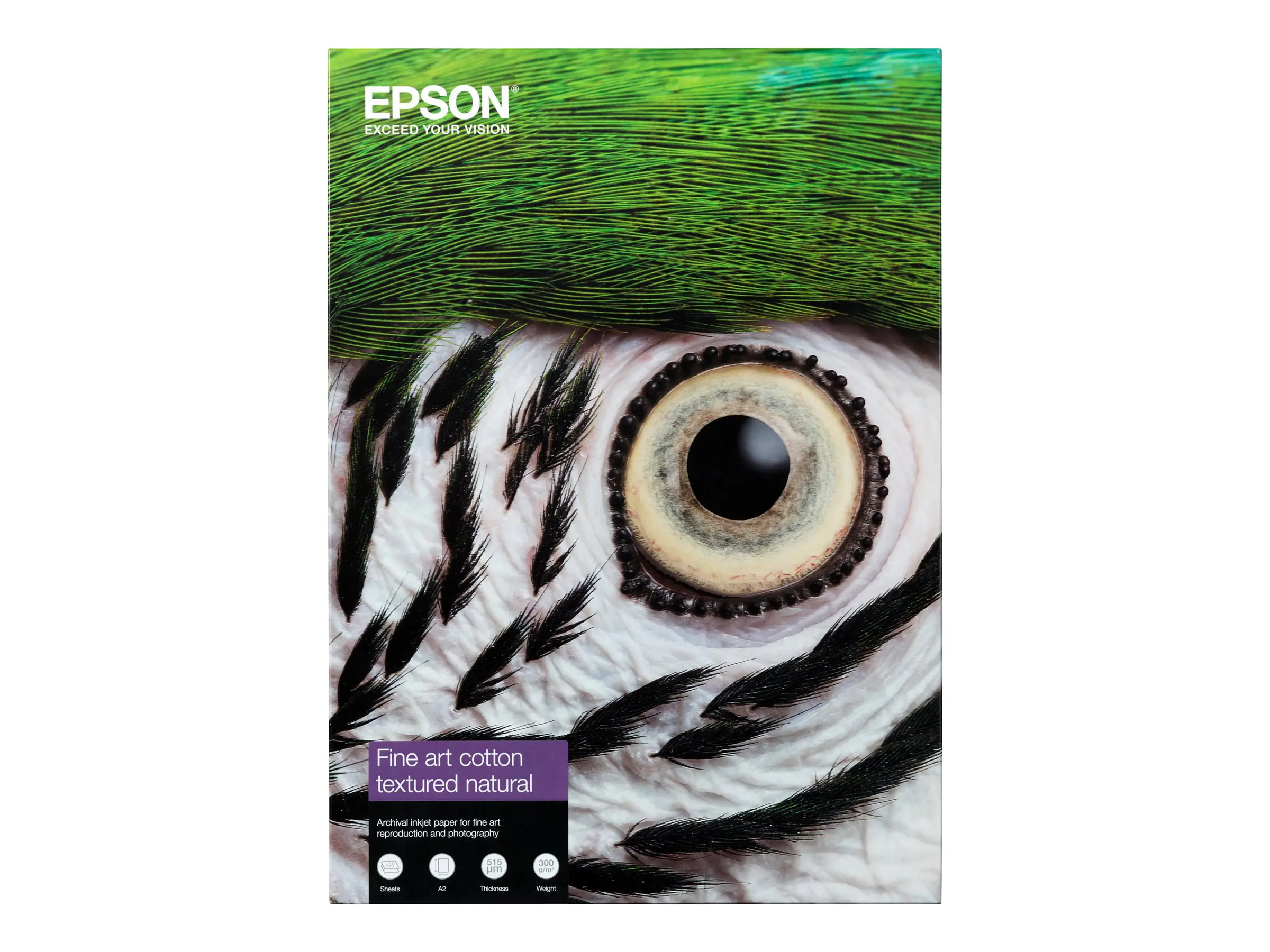 Epson Fine Art II - Baumwolle - strukturiert matt - 515 Mikron - Natural White - A2 (420 x 594 mm) C13S450283NQ