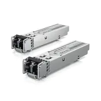 UbiQuiti UACC-OM-MM-1G-D - SFP (Mini-GBIC)-Transceiver-Modul - 1GbE - LC Multi-Mode - bis zu 550 m - 850 nm (Packung mit 2)