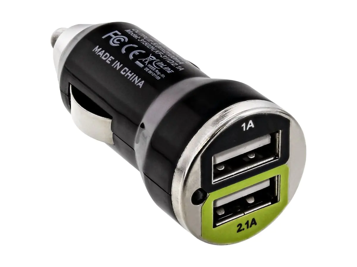 InLine USB KFZ Ladegerät Stromadapter - 12/24VDC zu 5V DC/2.1A - Mini 31502N