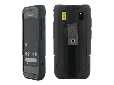 Mobilis PROTECH - Hintere Abdeckung für Mobiltelefon - widerstandsfähig - Handgurt - Schwarz - für Honeywell CT45, CT45 XP
