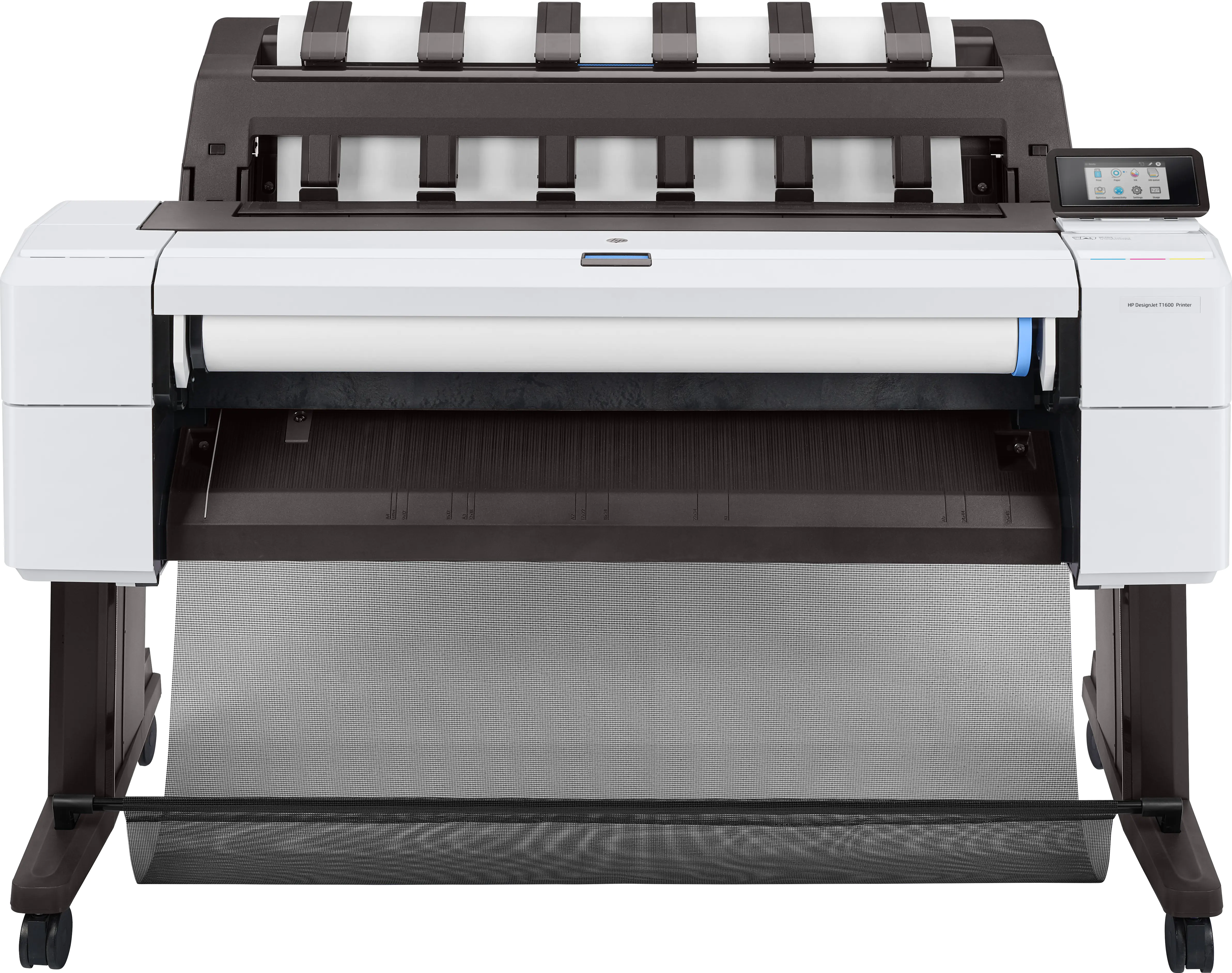 HP DesignJet T1600dr PostScript - 914 mm (36") Großformatdrucker - Farbe - Tintenstrahl - Rolle (91,4 cm x 91,4 m), 914 x 1219 mm - 2400 x 1200 dpi - bis zu 0.32 Min./Seite (einfarbig)/ bis zu 0.32 Min./Seite (Farbe) - Kapazität: 2 Rollen - Gigabit LAN -