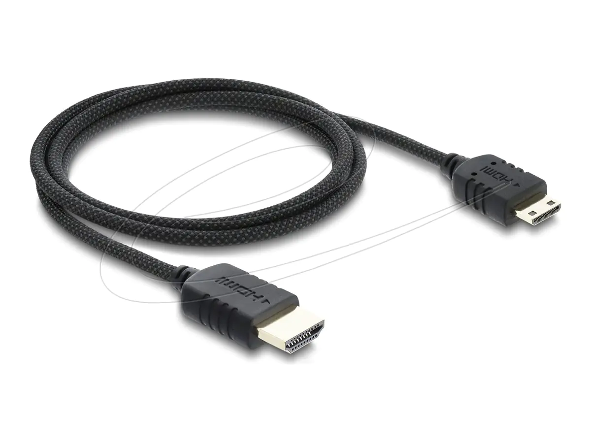 Delock High Speed - HDMI-Kabel - HDMI männlich zu 19-poliger Mini-HDMI männlich - 1 m - dreifach