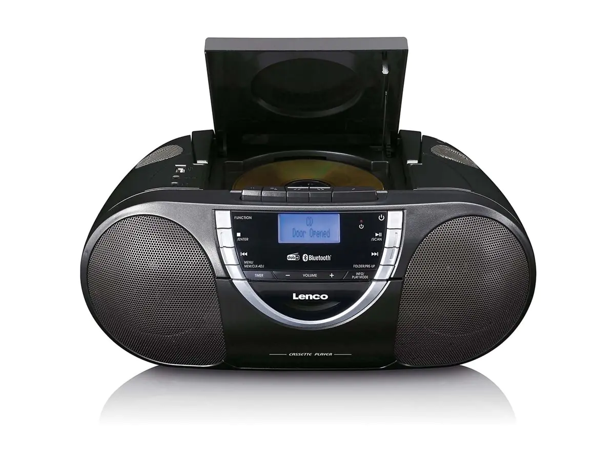 Lenco SCD-6900 - Ghettoblaster - 8 Watt - Schwarz, Silber
