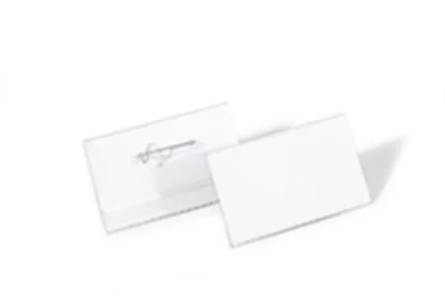 DURABLE Namensschild 800819 40x75mm Kunststoff tr 100 St./Pack.