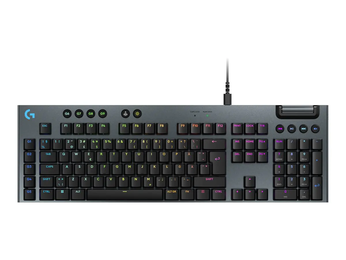 Logitech G G915 X - Tastatur - Hintergrundbeleuchtung - USB - QWERTY - Nordisch (