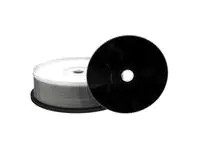 MediaRange - 25 x CD-R - 700 MB (80 Min) 52x - Schwarz - mit Tintenstrahldrucker bedruckbare Oberfläche, Bedruckbarer Innenring - Spindel