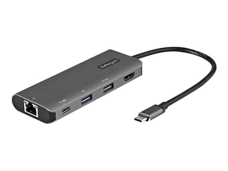 StarTech USB C Multiport Adapter - 10 Gbit/s USB Typ C Mini Dock mit 4K 30Hz HDMI - USB PD - 3 Port USB Hub, GbE - USB 3.1 - Dockingstation - USB-C 3.2 Gen 2 / Thunderbolt 3 - HDMI - 1GbE - für P/N: PEXUSB321C StarTech USB C Multiport Adapter - 10 Gbit/s USB Typ C Mini Dock mit 4K 30Hz HDMI - USB PD - 3 Port USB Hub, GbE - USB 3.1 - Dockingstation - USB-C 3.2 Gen 2 / Thunderbolt 3 - HDMI - 1GbE - für P/N: PEXUSB321C