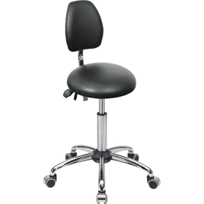 meychair Sitzhocker Assistant Basic Rundsitz Farbe der Sitzfläche: schwarz Farbe des Fußkreuzes: chrom meychair Sitzhocker Assistant Basic Rundsitz Farbe der Sitzfläche: schwarz Farbe des Fußkreuzes: chrom