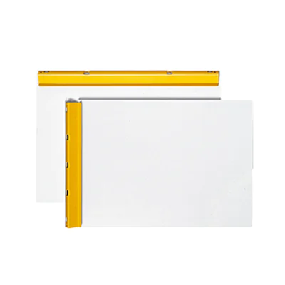 Hansa-Technik Klemmbrett 1200100 DIN A4 Aluminium grauweiß/gelb Hansa-Technik Klemmbrett 1200100 DIN A4 Aluminium grauweiß/gelb