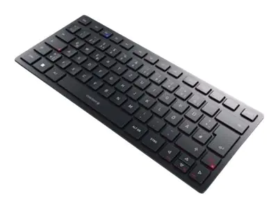 CHERRY KW 9200 MINI - Tastatur - kabellos - 2.4 GHz, Bluetooth 5.0 - Tschechisch - Tastenschalter: CHERRY SX - Schwarz