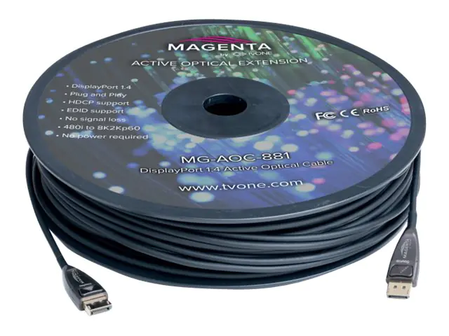 magenta DisplayPort-Kabel - DisplayPort (M)