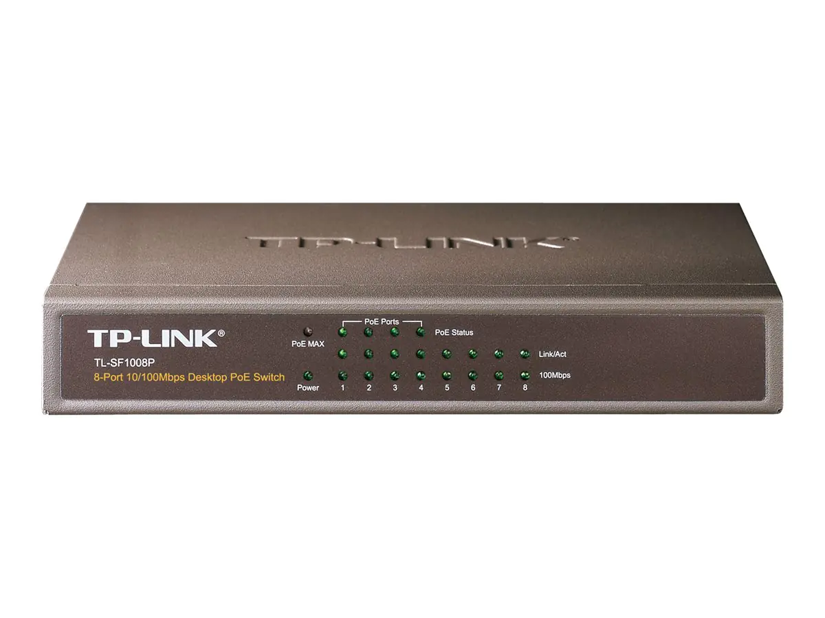 TP-LINK TL-SF1008P - Switch - 4 x 10/100 (PoE) + 4 x 10/100 - Desktop - PoE